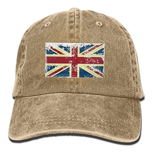 Adjustable Baseball Caps British Flag Cowboy Style Trucker Cap