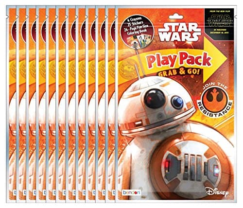 Bundle of 12 Star Wars The Force Awakens Play Pack Grab &amp; Go