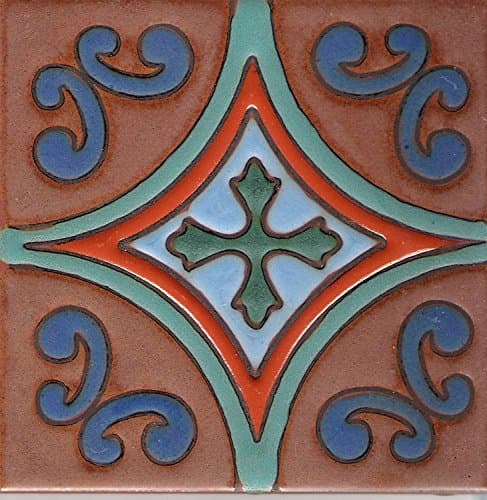 CERAMIC CONCEPTS Carmel C Tile, 6" L x 6" W