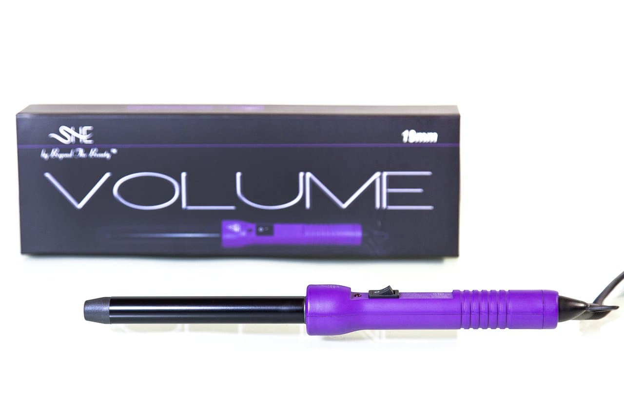 Volume curling style ~Beyond the Beauty~ clipless design 19mm (purple)