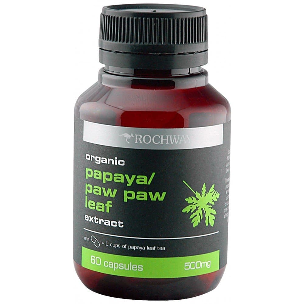 Papaya/Pawpaw Leaf Extract Capsules 60 Capsules