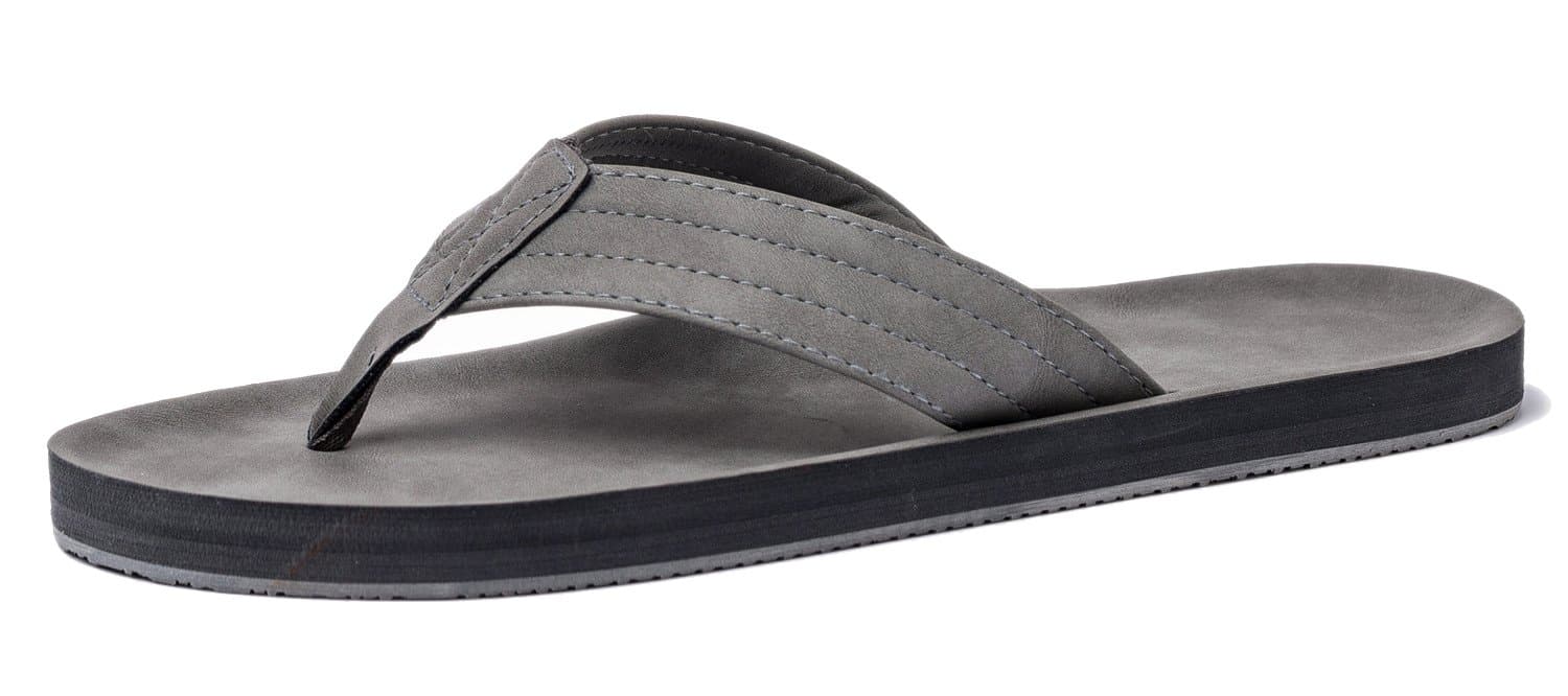 Mens Flip Flops Summer Beach Sandals Extra Large Size Arch Support Slippers