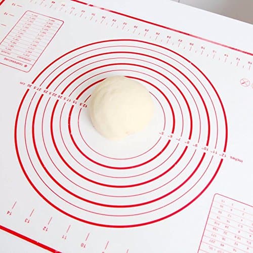 Large Silicone Baking Mat for Pastry Rolling with Measurements(24''×16'')- Pastry Mat Extra Large Silicone Non Stick,Non Slip,Pizza,Breads,Lasagna,and other Recipes &amp; Desserts