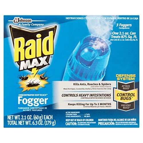 Raid Max Concentrated Deep Reach Fogger (2.1 Ounces, 3 count)