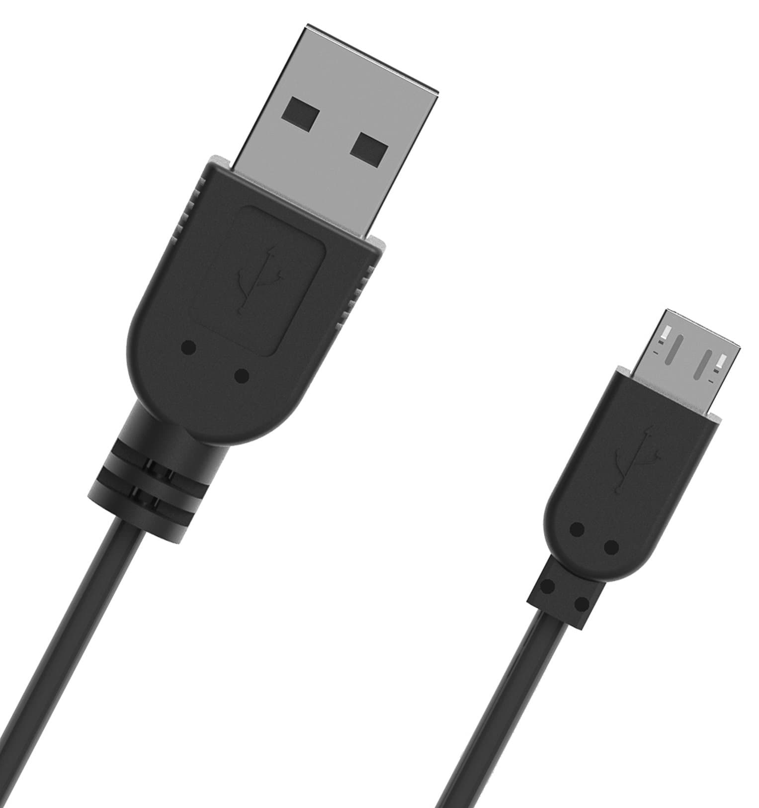1m quality micro- USB cable - charging cable and data cable black - kaiova®