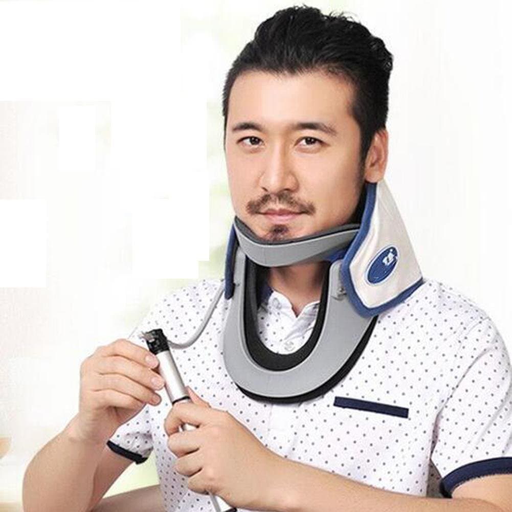 luomai Cervical Support Inflatable Neck Traction Device,Neck Cervical Spine Collar Support Aid Neck Pain Treatment Device