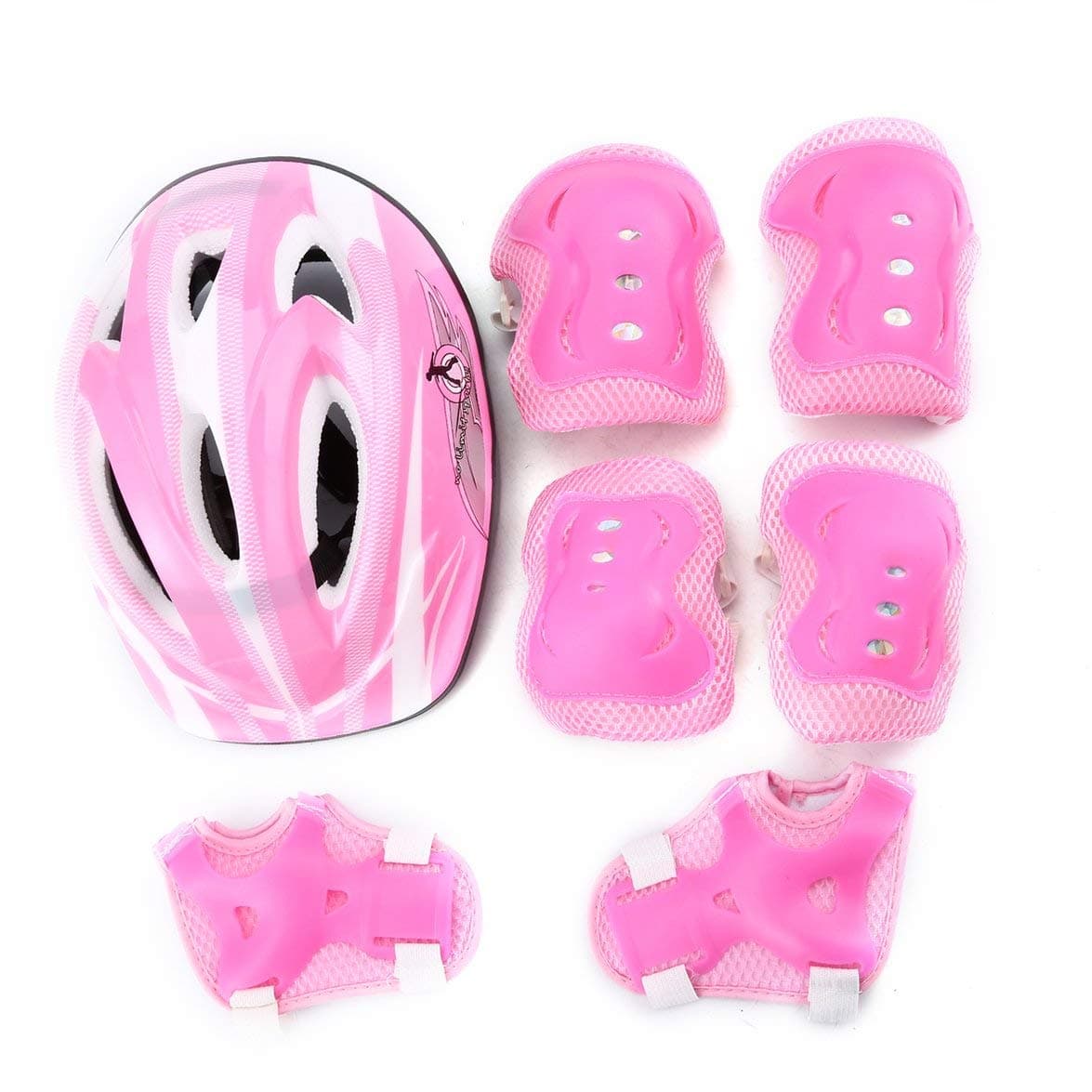 yaoyan 7 pcs set Skating Protective Gear Sets Elbow pads Bicycle Skateboard Ice Skating Roller Knee Protector For Kids