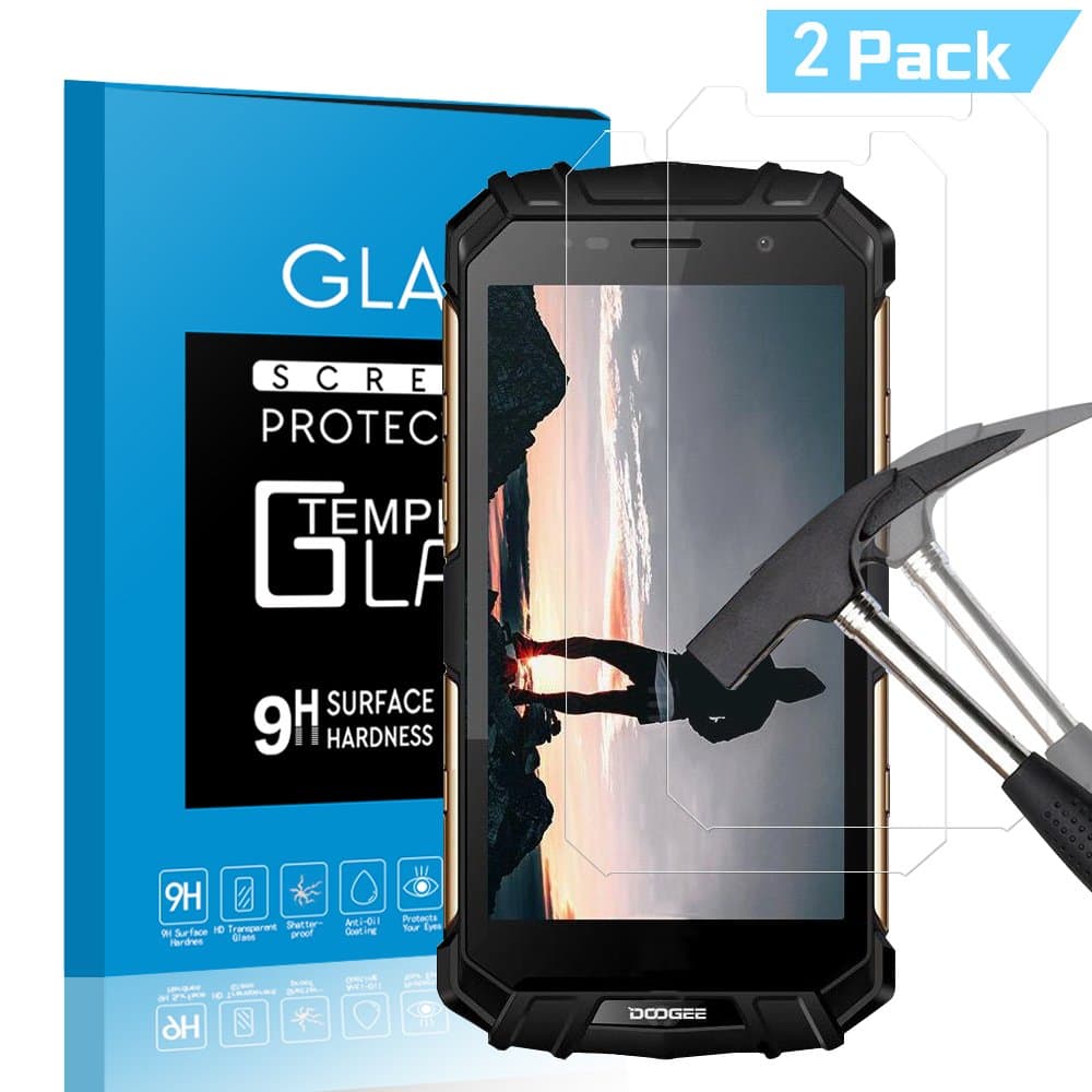JBAO DOOGEE S60 Lite Screen Protector, Premium Quality Tempered Glass [Anti-Scratch][Anti-Fingerprint][Case-Friendly] 0.3mm HD&9H Bubble-Free Film for DOOGEE S60 Lite [2 PACK]