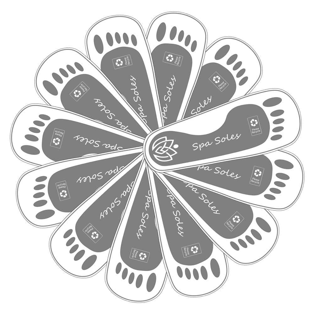 25 Pair Grey Disposable Sticky Spray Tan Feet Protector Pads for Sunless Airbrush Tanning