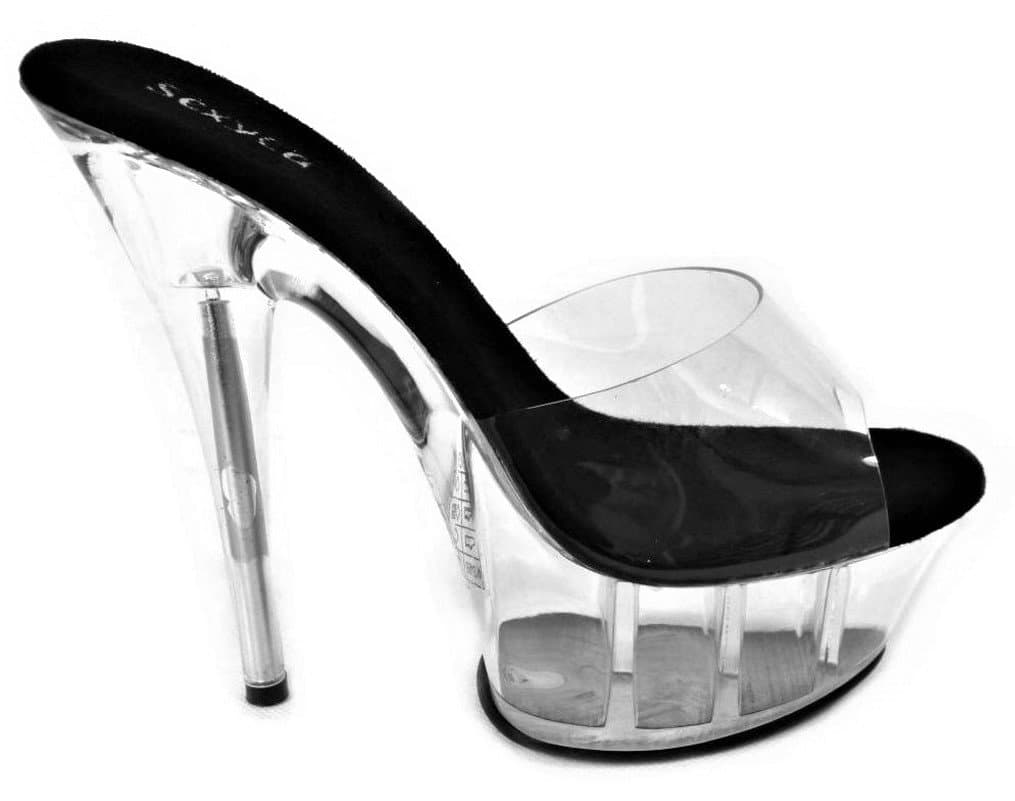 SexycaStiletto High Heel Platform Stripper Sexy Lap Pole Dancing Mule Shoes Size 3-8