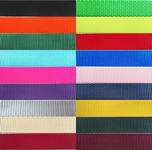Tapecraft Heavy Nylon Webbing Available in ½”, 5/8”, ¾”, 1”, 1 ½” and 2” Widths. in Lots of 1 Yard, 5 Yards, 10 Yards, 20 Yards and 50 Yards. (3/4" Turquoise, 1 Yard)