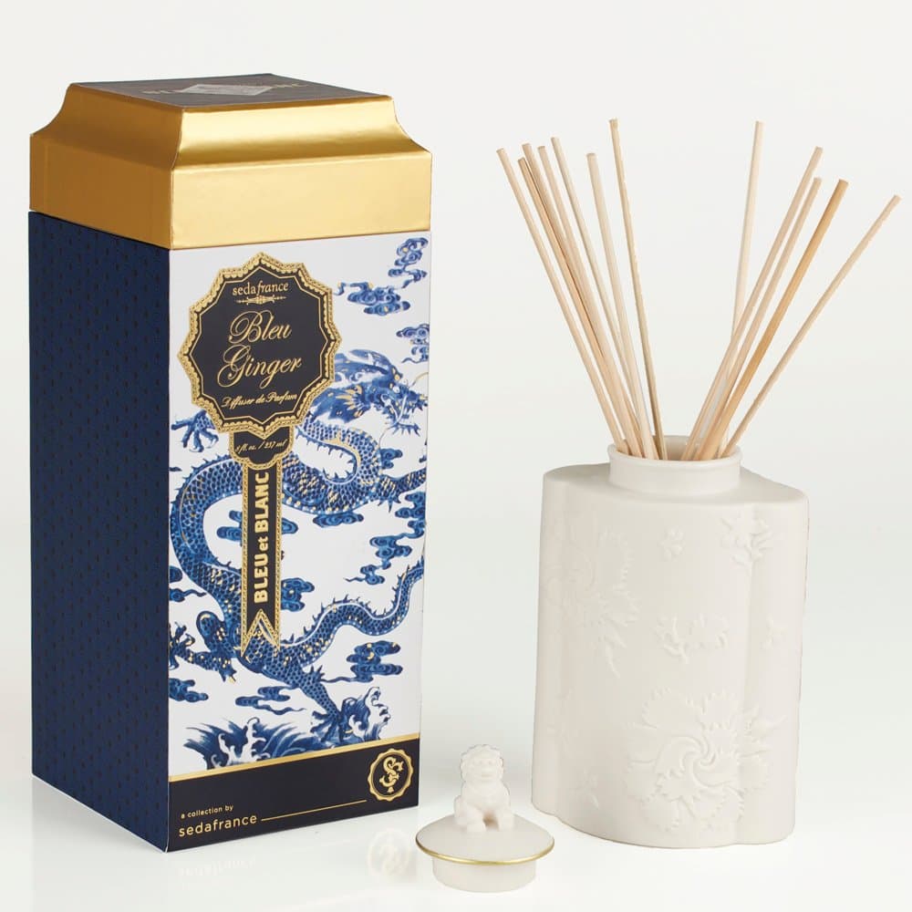 Seda France Bleu et Blanc Diffuser, Blue Ginger, 6 Ounce