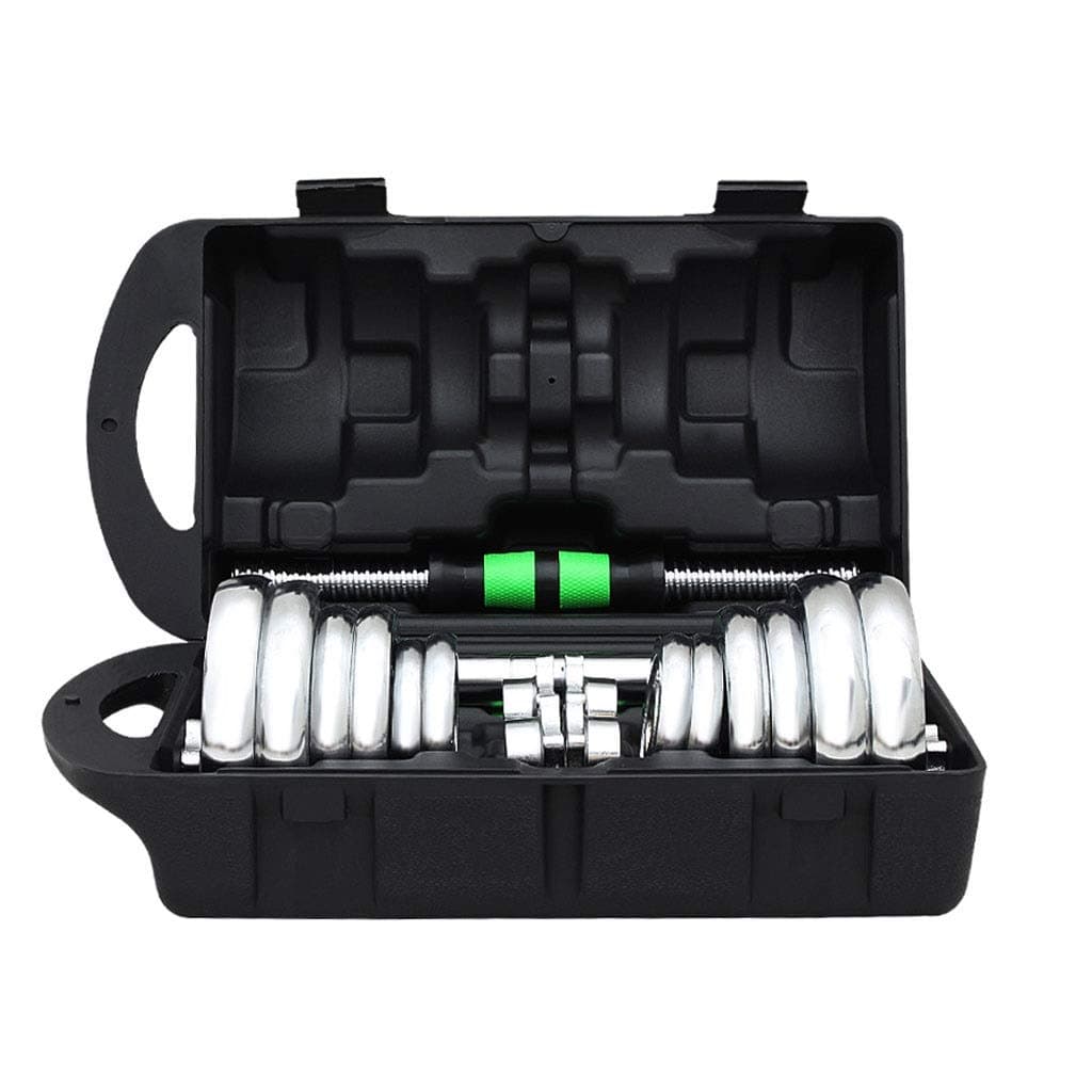 Alvis Dumbbell 2pcs Adjustable Weight Dumbells Electroplated Cast Iron Gym Dumbells Barbell Set Box for Men Body Building Dumbbell Dumbbell Set (Size : 20kg(10kg2))