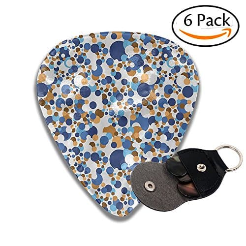JAPSJS Round Colored Bubbles Guitar Plucking Folk Guitar It Sweeps The String Of The Anti-skid Electric Guitar Pick
