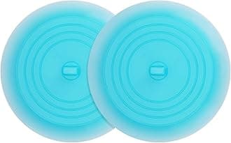 tifanso Silicone Tub Stopper Recyclable Bathtub Drain Stopper Upgraded Drain Plug Cover for Bathrooms and Laundries Kitchen Universal Use 6 inches (Jelly Blue)