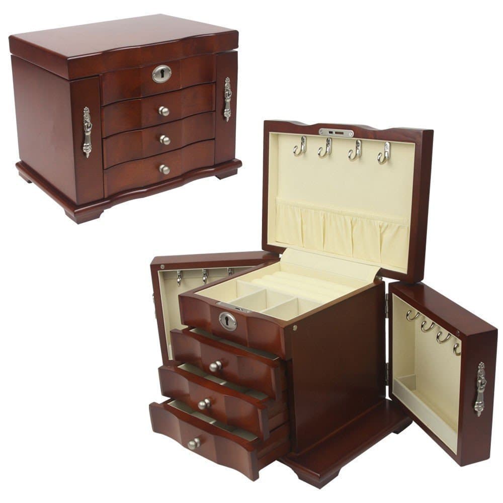 Petrus Lompoc Jewelry Box - Dark Cherry