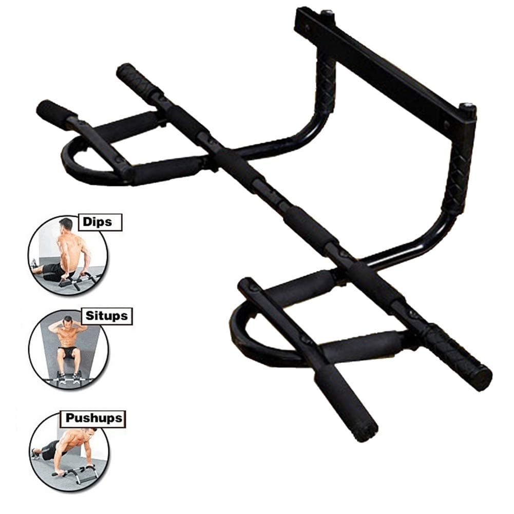 Pull up Bar for Doorway,Pull up Bar Door Frame Profession,Doorway Chin Up Horizontal Bars Steel 120kg Adjustable Home Gym Workout Push Up Training Sport Fitness Sit-ups Equipments Pull-Up Bars