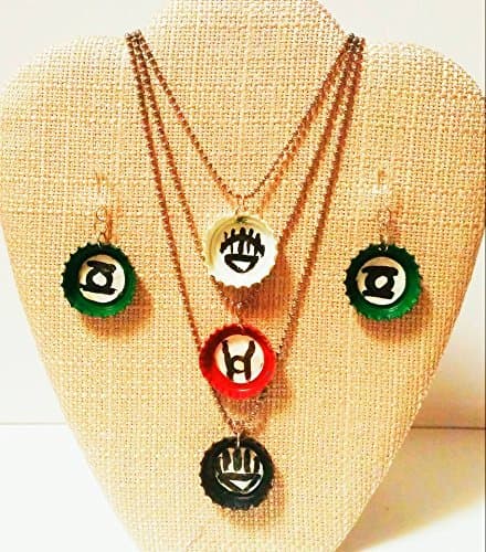 DC Universe Bottle Cap Jewelry Sets