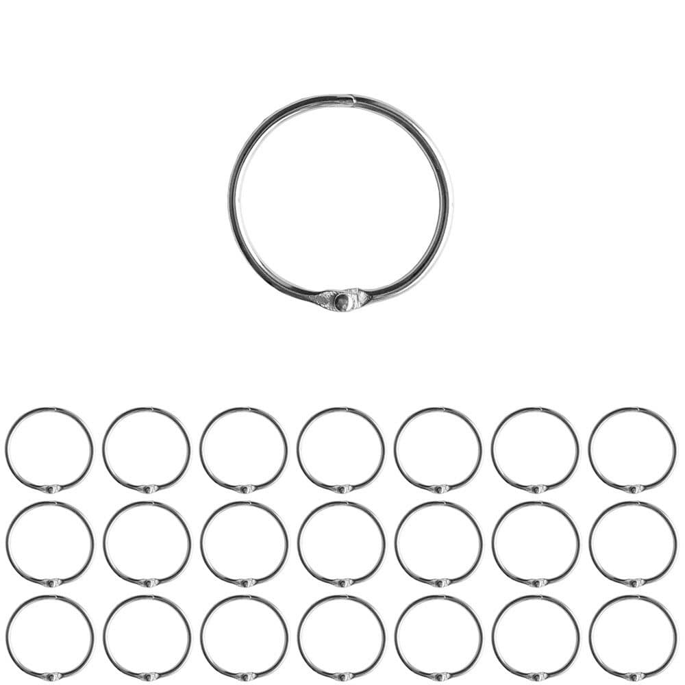 22 Pieces Metal Card Ring Binders HRM30 — Inner Diameter Size 30mm / 1.18 inch
