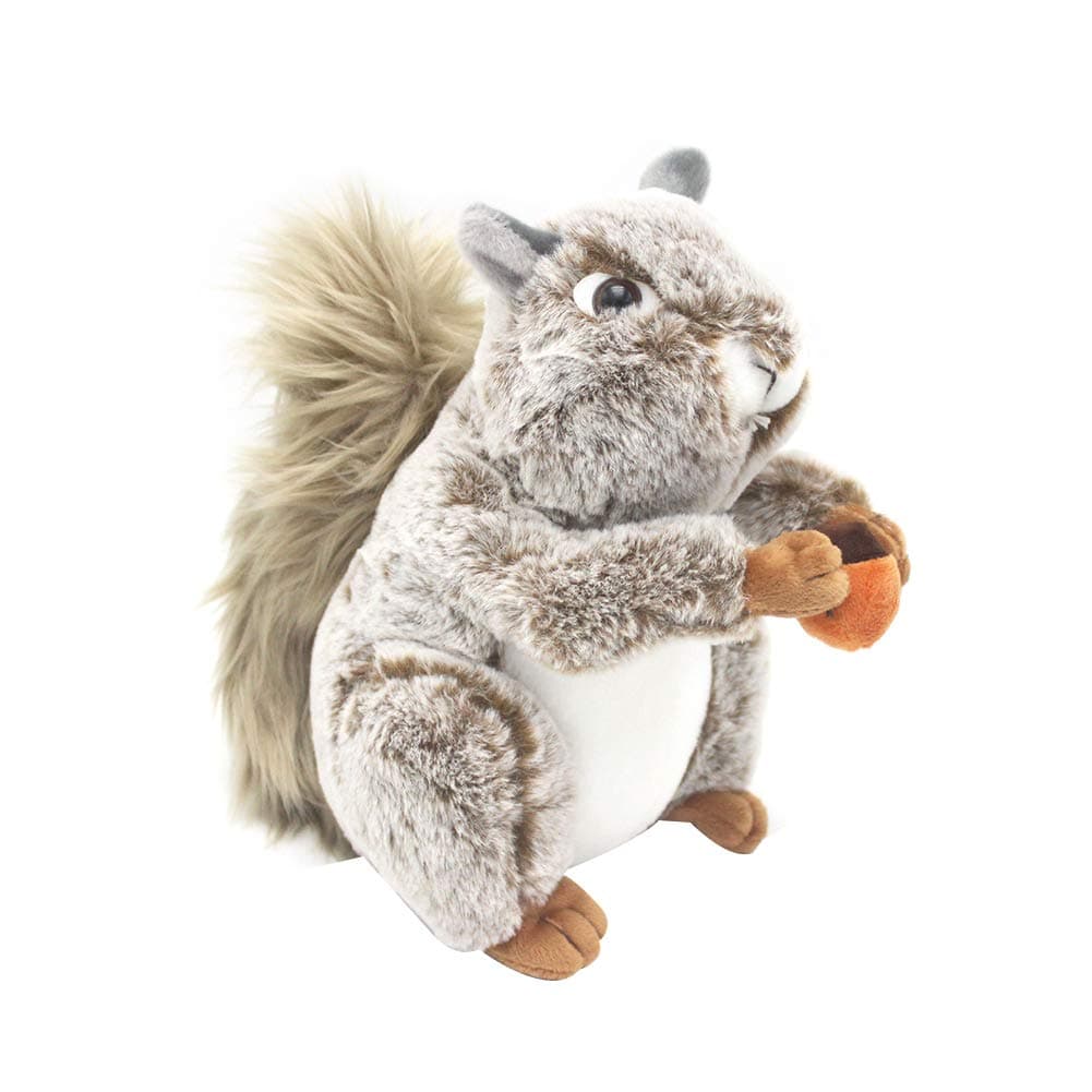 Anniston Plush Toy, Cute Simulation Squirrel Animal Stuffed Doll Soft Fluffy Sofa Couch Decor Toy Ultra Soft Furry Stuffed Animal Plush Gifts for Kids Boys Girls Small Dogs