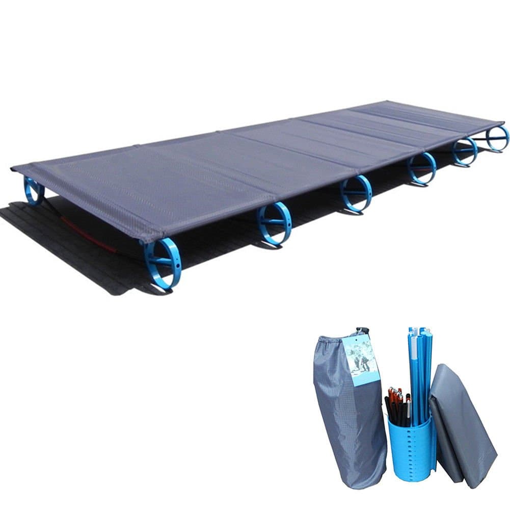 Folding Camping Cot Moisture-proof Camp Cot Ultralight Portable Aluminum Alloy Picnic Off Ground Folding Bed
