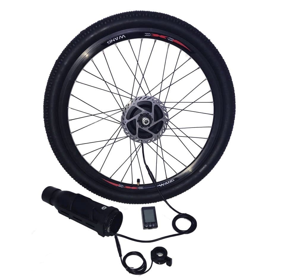 ELECYCLES Front Wheel Electric Bike Conversion Kit EEKit 36V250W with Only Two Cables