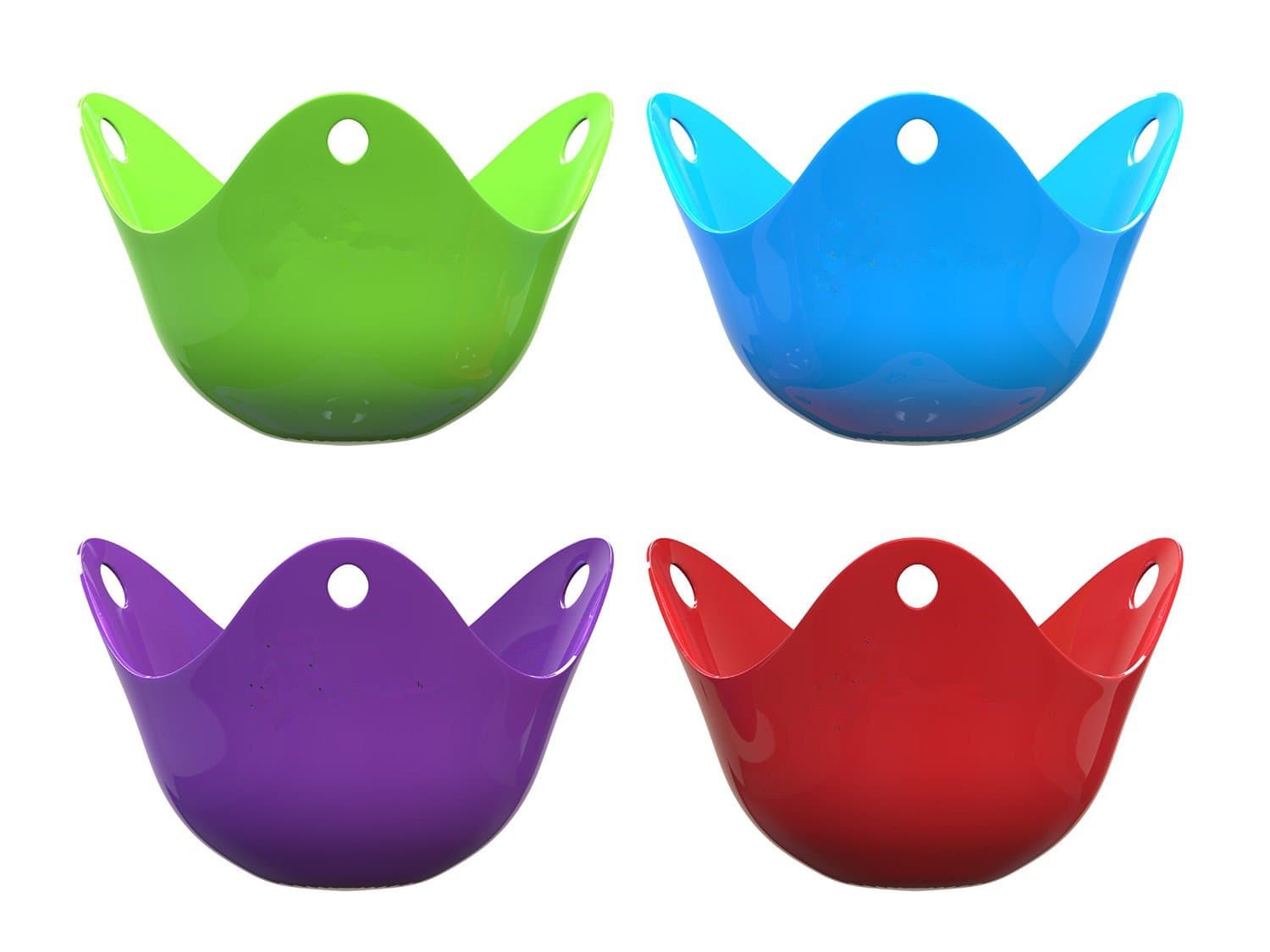 Elikeable Egg Poacher - 4 pack For Cooking Poached Eggs. Best Quality PoachPods, Silicone Egg Poachers For Cooking That Perfect Poached Egg. These Revolutionary Egg Poachers Are The Future Of Easy Cooking And Will Take Over From Your Old Unhygienic Cookware / Egg Cup / Egg Poacher Pan / Egg Cooker / Egg Boiler / Microwave Egg Poacher / Egg Poacher Pan / Electric Egg Poacher / Fusion Brands / Egg Mould (Color)