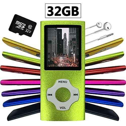 Wyne Technology Versatile & Portable 32GB Mini MP3 MP4 with Micro SD Card Music Player Sound Entry Hi-Fi Media Player Video Player FM Radio E-book Viewer Photo Viewer Voice Recorder (Green)