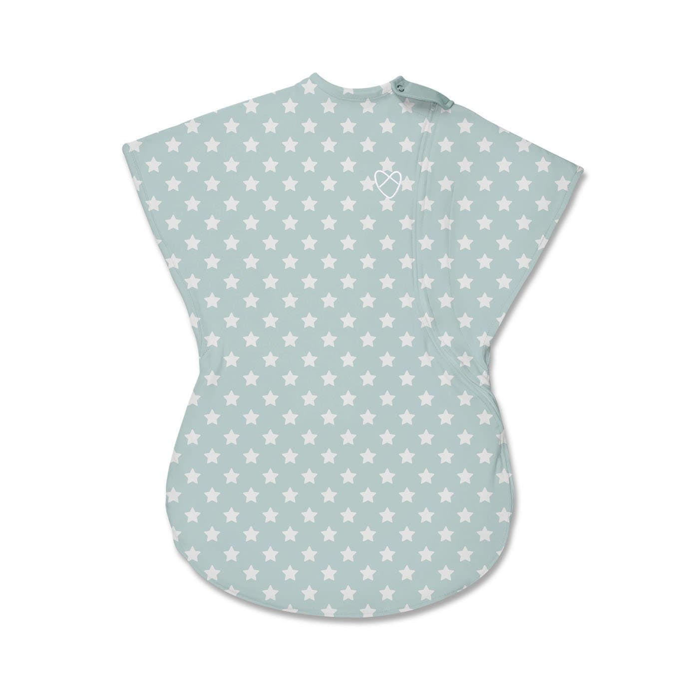 SwaddleMe Wiggle Blanket, Large, Teal/White Star
