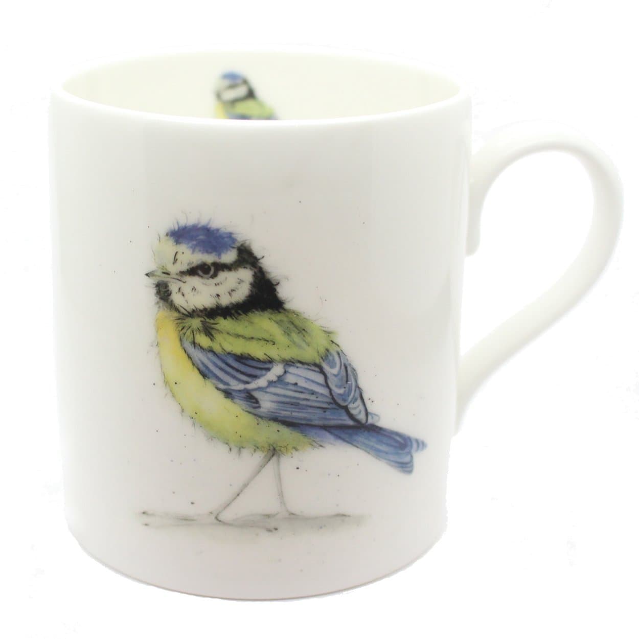 Blue Tit Mug - Bird Gift, Fine Bone China Mug - Made in England