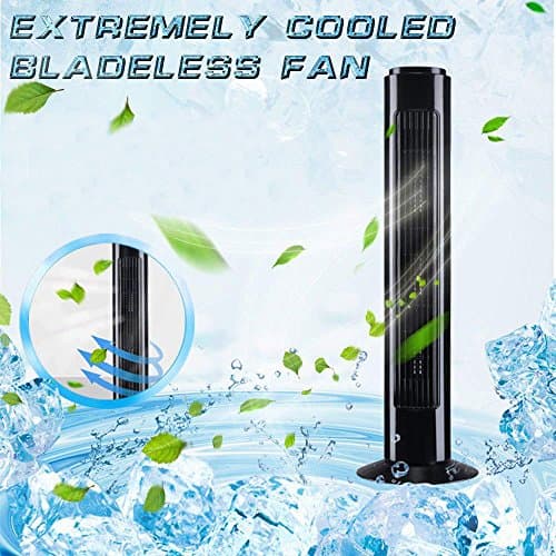 PBELE Oscillating Tower Fan with 3-Speed Mode, 28-Inch