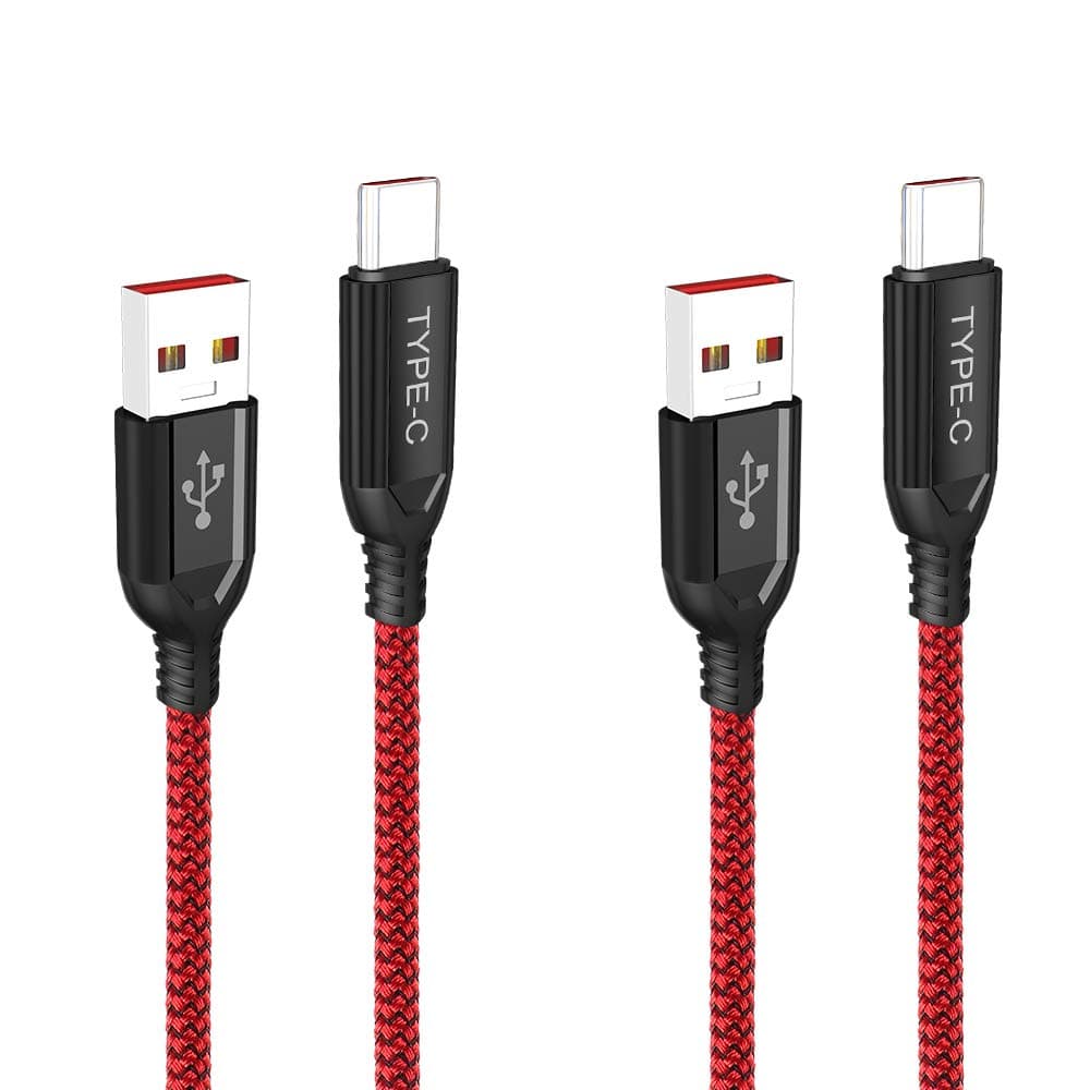 ACOCOBUY USB C to USB Cable Fast Charge 2M/6.6FT Nylon Braided Type-C Charger Cable Data Sync Cable 5V 4A Dash Cable for Oneplus 3/3T, Oneplus 5/5T, Oneplus 6/6T, Oneplus Bullet Wireless, OPPO Find X