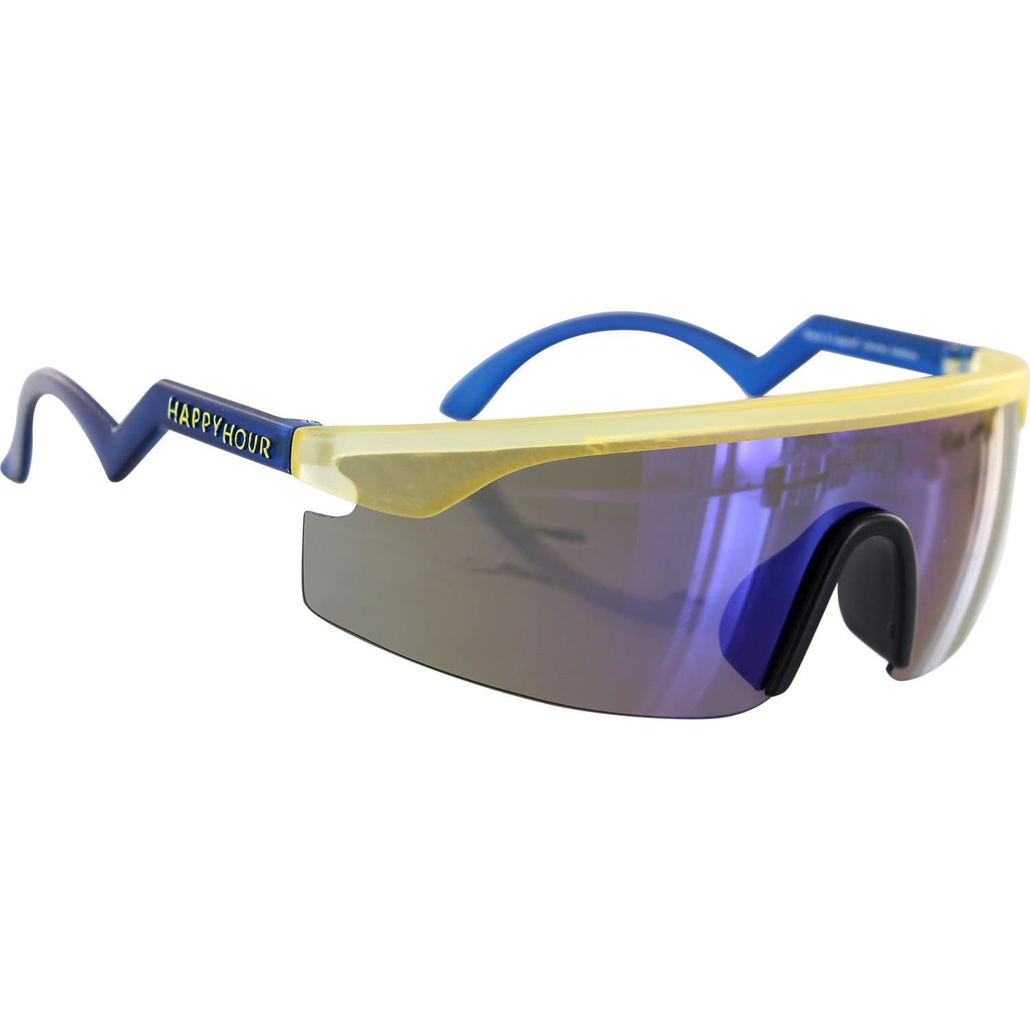 Happy Hour Leabres Accelerators Sunglasses Gold Blue OneSize