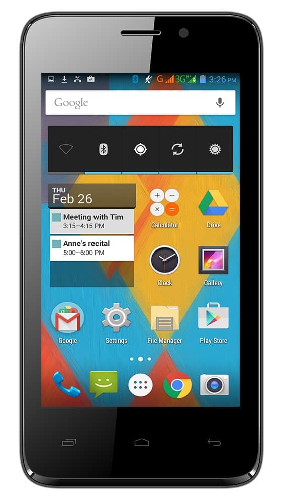 Unnecto Quattro X Smartphone - Unlocked (Black)