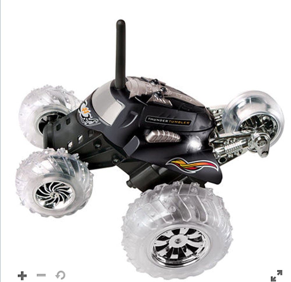 Shift3 Thunder Tumbler 49 MHz LED Lights Remote Control Car Black O/S