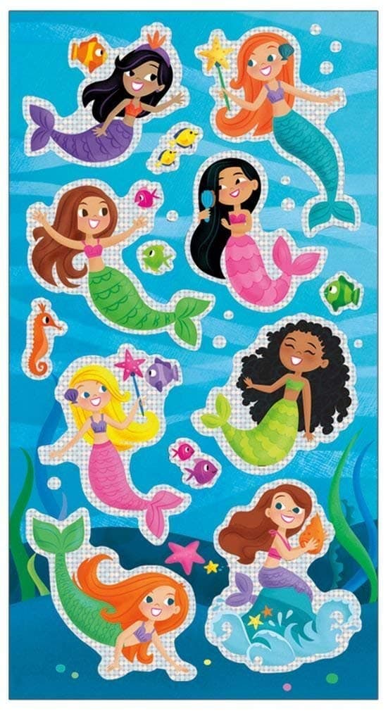 Peaceable Kingdom Mermaids Shiny Foil Sticker Pack