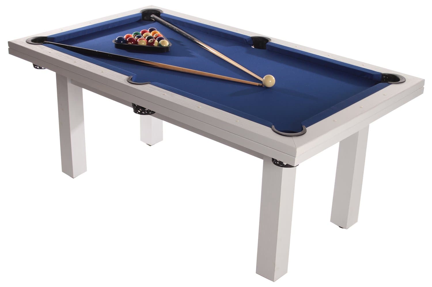 Amalfi Pool & Dining Table (White with Blue Cloth)