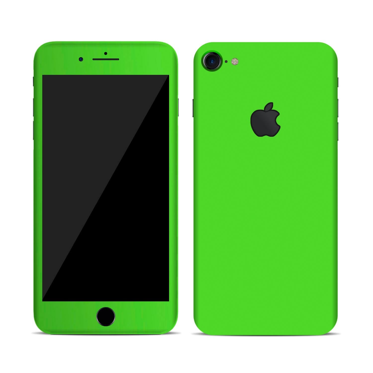 Textured skin sticker for iPhone 7 & 7+ plus Full Body Wrap (iphone 7 plus, matt green)