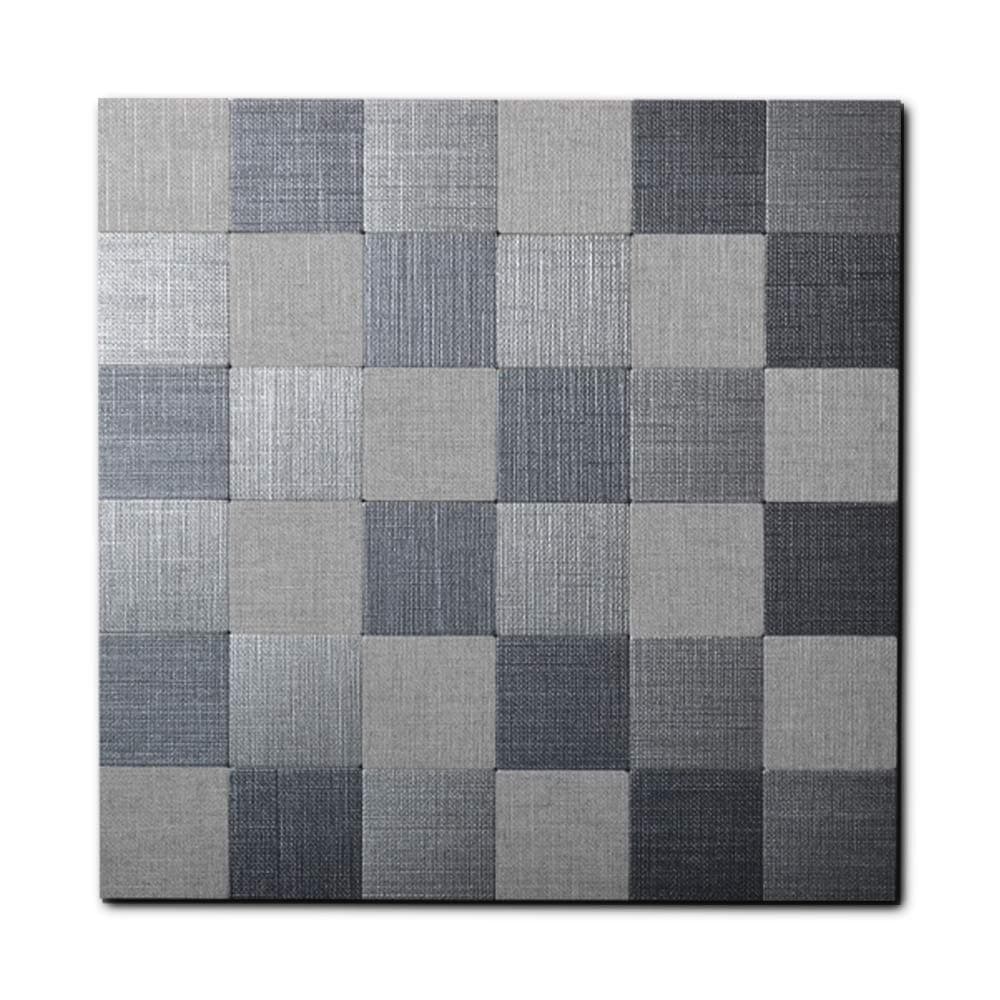Yipscazo Peel and Stick Tile Backsplash, PVC Grace Damier Backsplash Tile for Kitchen Peel and Stick (12" X 12", 5 Sheet)