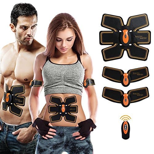 [New Version 2018] Abs Muscle Trainer Abdominal Toning Belt Abs Toner Abdominal Body Muscle Trainer Wireless Abs Fit Training Gear for Abdomen/Arm/Thigh/Waist Support for Men and Women