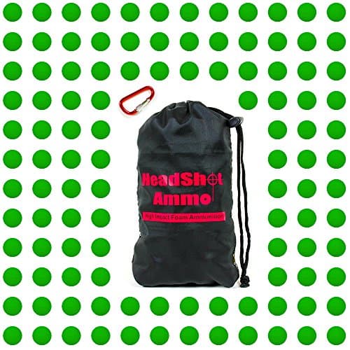 HeadShot Ammo Nerf Rival Compatible Ammo - Bulk Green Foam Bullet Ball Replacement Refill Pack for Apollo, Zeus, Khaos, Atlas, & Artemis Blasters (HIR, High-Impact Rounds - 110 Balls - Green)