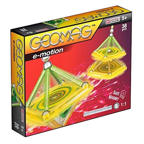 Geomag E-motion 38-Piece Neon Power Spin Magnetic Construction Building Toy