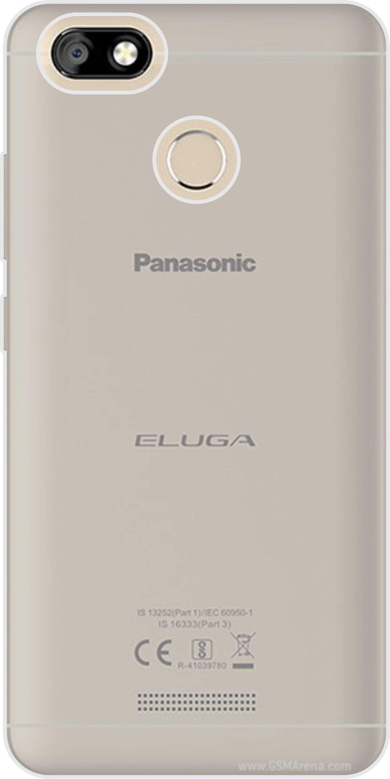 SBMS Back Cover for Panasonic Eluga A4 (Black)