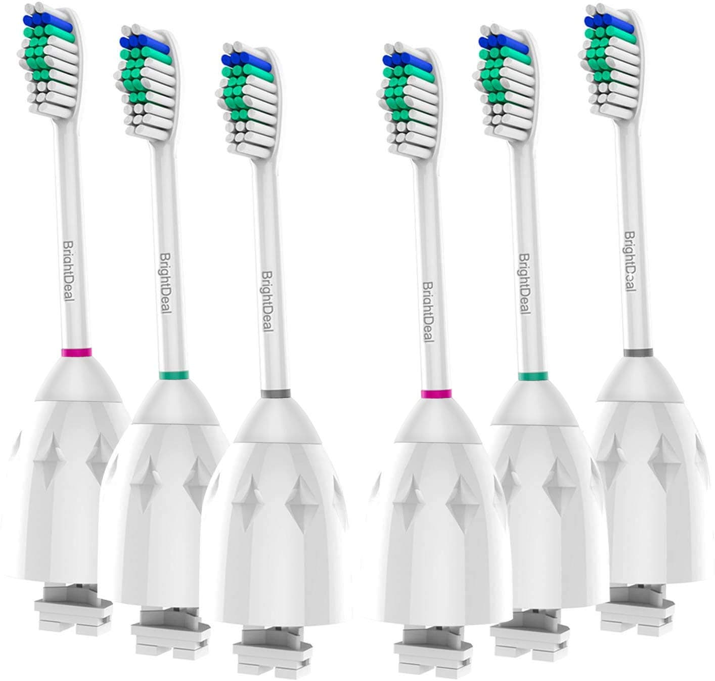 Replacement Toothbrush Heads Compatible with Philips Sonicare Toothbrush Electric Handle, for Sonicare E Series Essence, Xtreme, Elite, Advance and CleanCare Toothbrush, 6 Pack