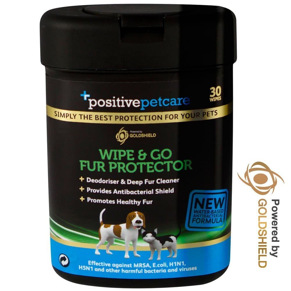7 Day Wipe and Go Fur Protector, deodorising Cat / Dog wipes for grooming, treating and cleaning your pet, 100% safe for your pets - 30 x wipes by Positive Petcare