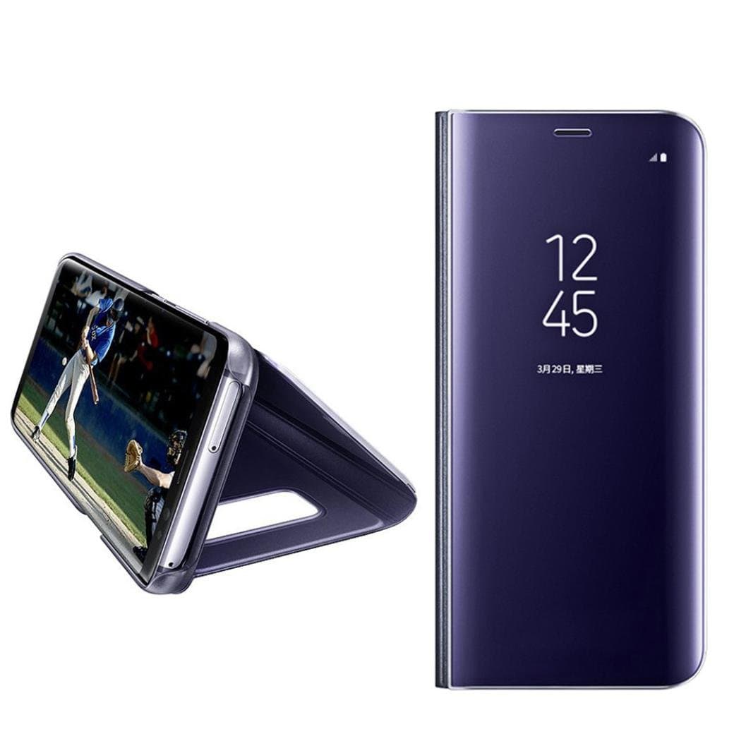 Samsung Galaxy S8 Plus Case,AutumnFall 1PC Luxury Smart Flip Artifical Leather Stand Holder Case Cover for Samsung Galaxy S8 Plus 6.2inch (Purple)