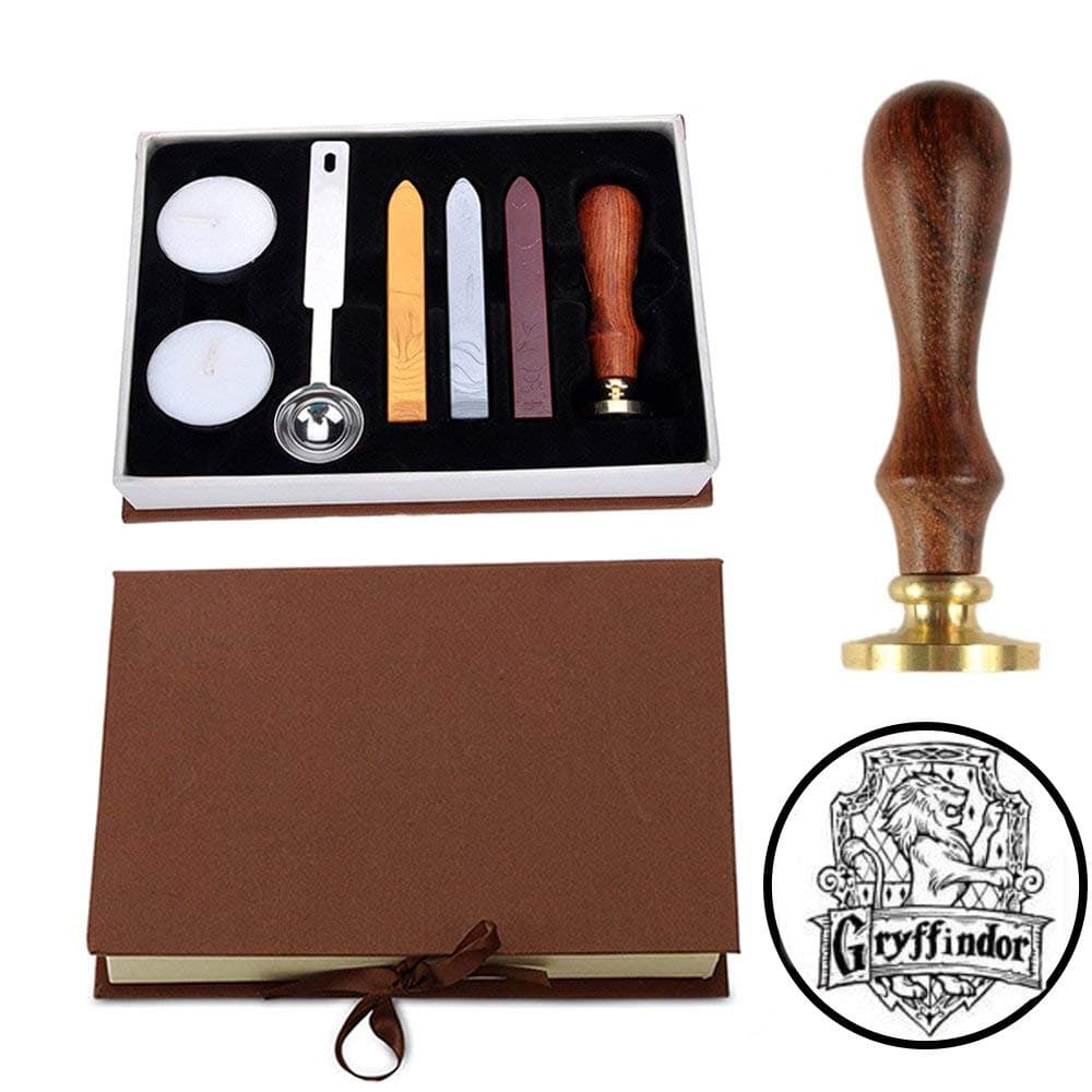 Wax Seal Stamp Kit DIY Retro Stamp Maker Kit Great Gift for Birthday Christmas Themed Party (GFD KIT)