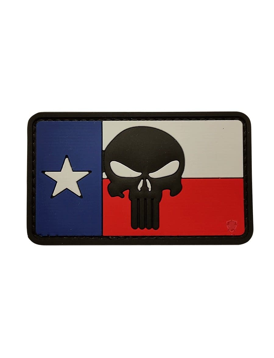 5ive Star Gear Texas Flag Punisher Morale Patch, Multi-Color, One Size