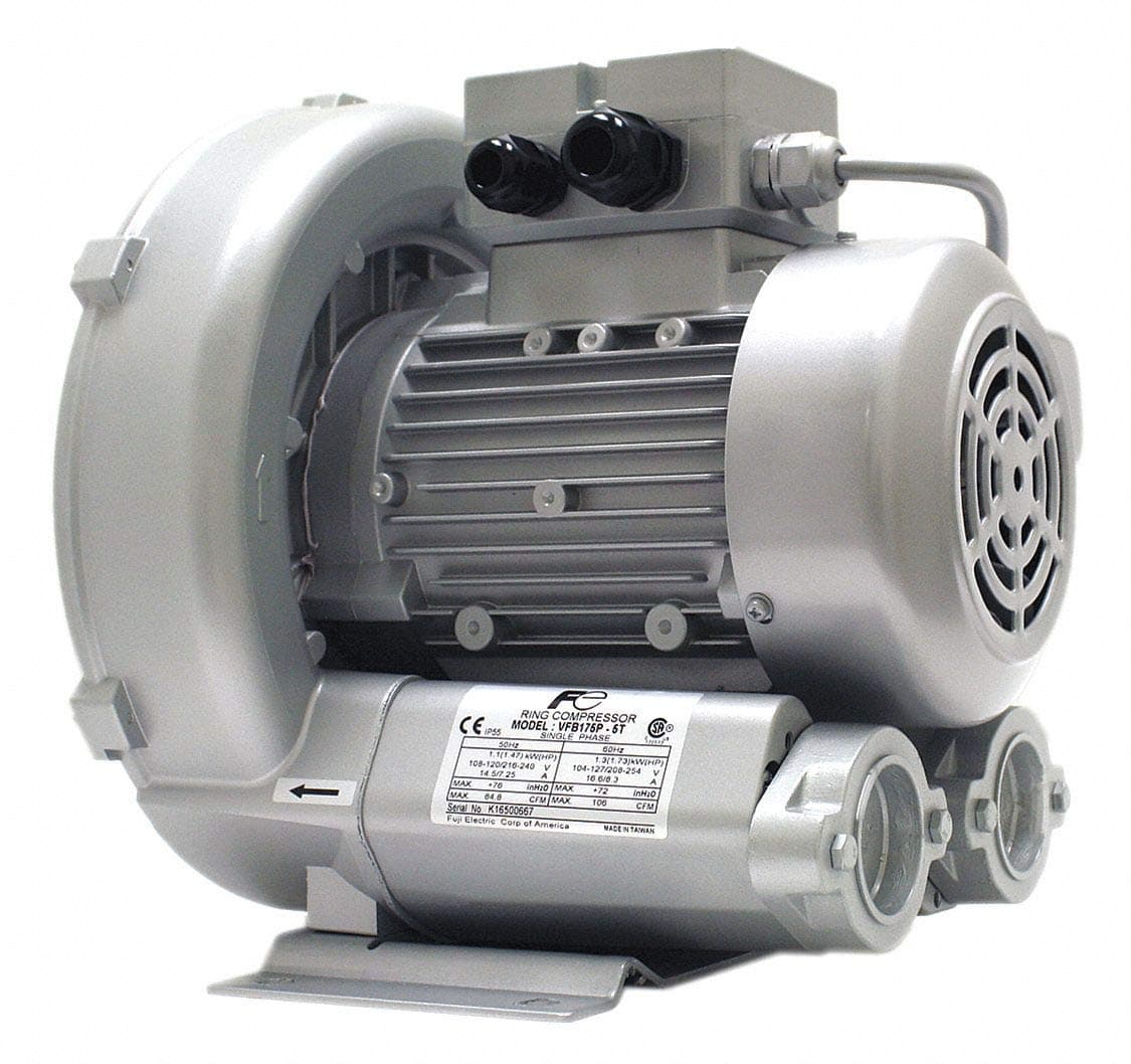 1.75 Regenerative Blower 1 Phase, 115/230 Voltage, 1-1/2" (F) NPT Inlet Size