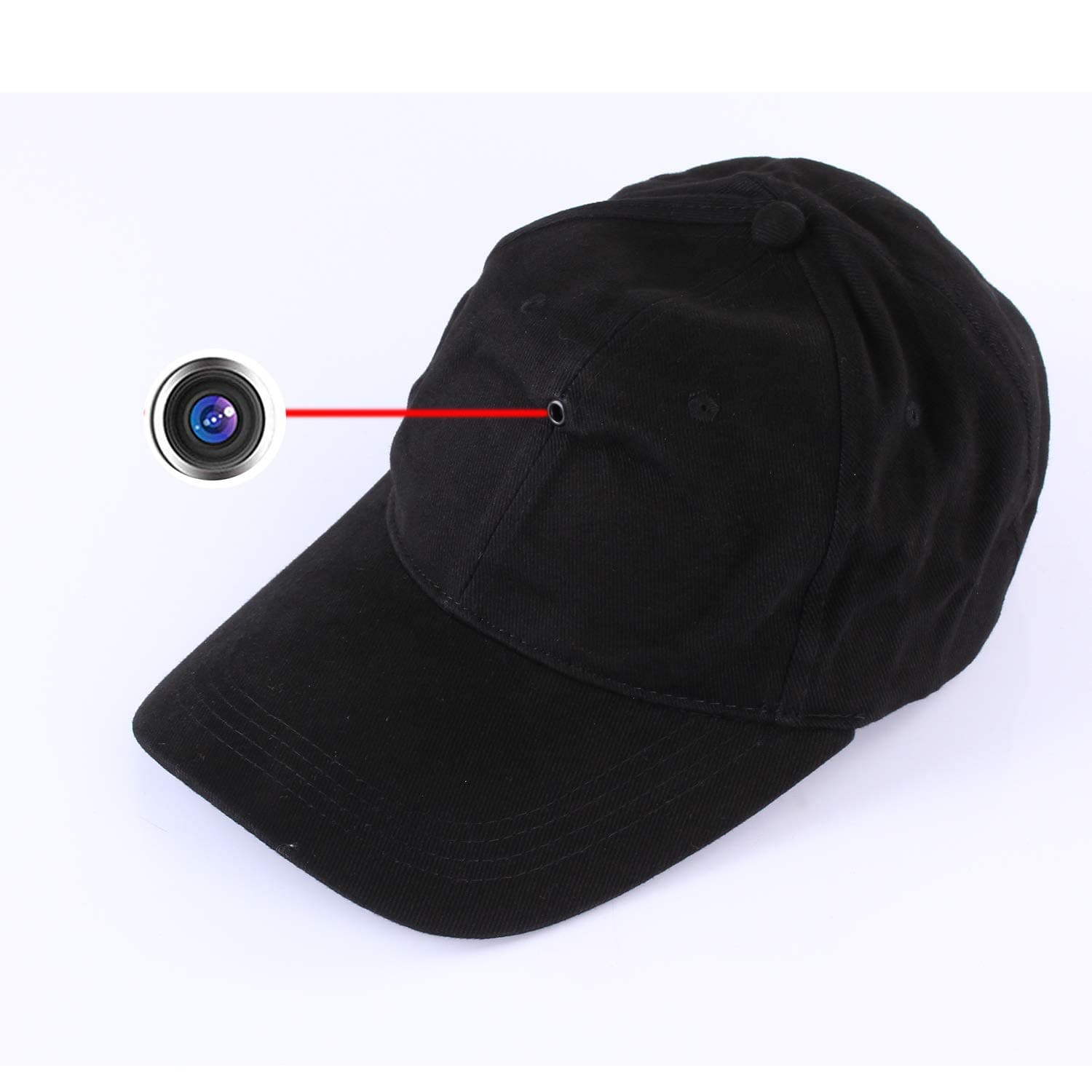 Hidden Portable Camera Covert Cam - Full HD 1080P Mini DV Recorder with Wireless Remote Control for Learning Business Meeting Outdoor Sports Hat Built-in 32G TF Card@HopeGem